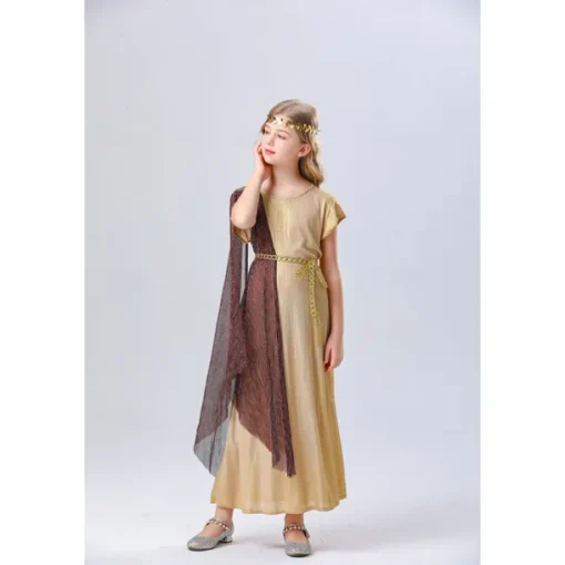 Goddess Carnival Costume Dress Halloween Group Family Costumes Kid's Adults' Women's Girls' Medieval Ancient Greek Rome Performance Party Halloween Carnival Easy Carnival Costume