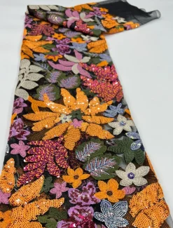 Gold Black A-Line Evening Gown Elegant Dress Formal Wedding Floor Length Half Sleeve Shirt Collar Satin with Slit Embroidery