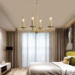 Gold Chandelier 8-Light Modern Chandelier for Dining Room, Bedroom, Foyer, Living Room, Kitchen Island, Entryway, Office, Bar,Farmhouse Decor 110-240V