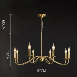 Gold Chandelier 8-Light Modern Chandelier for Dining Room, Bedroom, Foyer, Living Room, Kitchen Island, Entryway, Office, Bar,Farmhouse Decor 110-240V