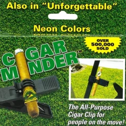 Golf Cigar Clip Double-Layer Cigar Holder Accessory for Golfers, Convenient Cigar Accessory