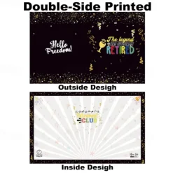 Good Luck Retirement Card Farewell Party Decorations Goodbye Cards Sign in Poster Greeting Card We Will Miss You Party Supplies Leaving Gifts for Colleague Women Men