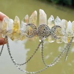 Gorgeous Crystal Crown Headband Tiara Retro Vintage Punk Gothic Rococo Victorian for Weddings Festivals Photoshoots