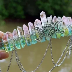 Gorgeous Crystal Crown Headband Tiara Retro Vintage Punk Gothic Rococo Victorian for Weddings Festivals Photoshoots