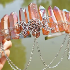 Gorgeous Crystal Crown Headband Tiara Retro Vintage Punk Gothic Rococo Victorian for Weddings Festivals Photoshoots