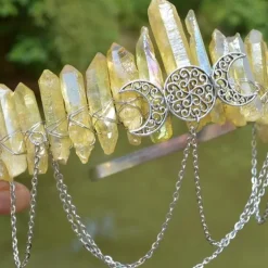 Gorgeous Crystal Crown Headband Tiara Retro Vintage Punk Gothic Rococo Victorian for Weddings Festivals Photoshoots