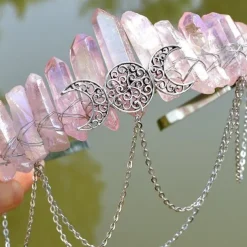 Gorgeous Crystal Crown Headband Tiara Retro Vintage Punk Gothic Rococo Victorian for Weddings Festivals Photoshoots