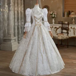 Gothic Rococo Victorian Dress Party Costume Prom Dress Princess Shakespeare Solid Color Ball Gown Fancy Dress Women's Royal Christmas Halloween Carnival Party Evening Party Masquerade Adults' Dress