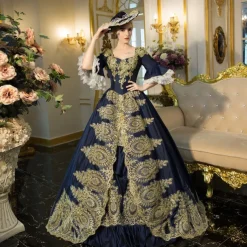 Gothic Rococo Victorian Dress Party Costume Prom Dress Princess Shakespeare Solid Color Ball Gown Fancy Dress Women's Royal Halloween Carnival Valentine's Day Party Evening Party Masquerade Adults'