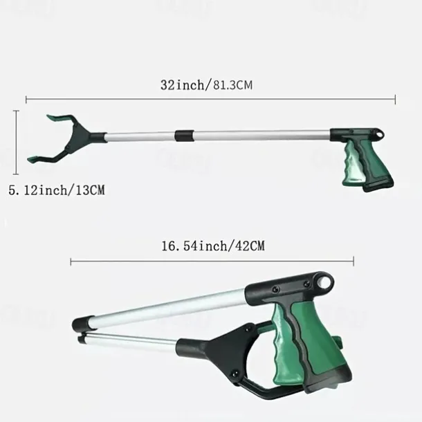 Grabber Reacher Tool for Elderly, 32" Foldable Picker Upper Grabber, Long Handy Mobility Aids, Reaching Tool for Trash Claw Pick Up Stick, Litter Picker, Arm Extension