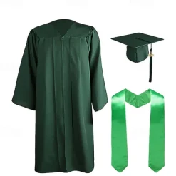 Graduation Cap and Gown 2025 Set with Tassel Graduation Stoles for High School College Bachelor