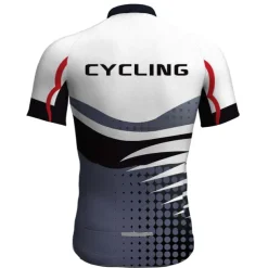 21Grams Men's Cycling Jersey Set Short Sleeve Cycling Jersey with Bib Shorts 3 Rear Pockets Reflective Strips 3D Padded Shorts Polka Dot Polyester Bike Wear Breathable Quick Dry Moisture Wicking