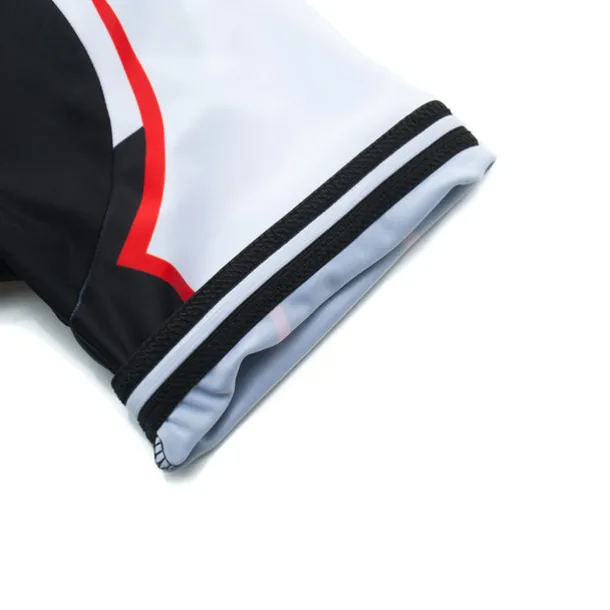 21Grams Men's Cycling Jersey Set Short Sleeve Cycling Jersey with Bib Shorts 3 Rear Pockets Reflective Strips 3D Padded Shorts Polka Dot Polyester Bike Wear Breathable Quick Dry Moisture Wicking