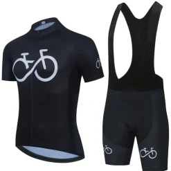 21Grams Men's Short Sleeve Cycling Jersey with Bib Shorts Summer Spandex Polyester Bike Clothing Suit 3D Pad Breathable Quick Dry Moisture Wicking Back Pocket Sports Red Black Yellow White