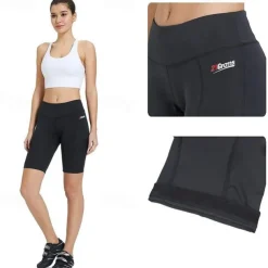 21Grams Women's Cycling Padded Shorts 3D Pad Summer Spandex Bicycle Riding Bike Shorts Chamois Breathable Anatomic Design Sports Solid Color Black Mountain Bike MTB Road Bike Cycling Clothing