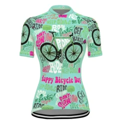 21Grams Women's Short Sleeve Cycling Jersey With 3 Rear Pockets Summer Bicycle Riding Bike Top Breathable Quick Dry Moisture Spandex Polyester Dark Pink Light Green Blushing Pink Mountain Bike MTB
