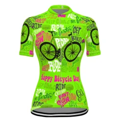 21Grams Women's Short Sleeve Cycling Jersey With 3 Rear Pockets Summer Bicycle Riding Bike Top Breathable Quick Dry Moisture Spandex Polyester Dark Pink Light Green Blushing Pink Mountain Bike MTB