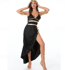 Greek Goddess Halloween Dress Cosplay Costume Carnival Costume Vintage Inspired Adults' Women's Carnival Masquerade Party Masquerade Easy Halloween Costumes Dress Up