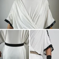 Greek Gods Halloween Cosplay Costume Robe Vintage Inspired Adults' Men's Carnival Masquerade Party Masquerade Easy Halloween Costumes Dress Up