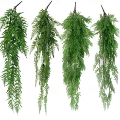 Green Plant Persian Leaf Wall Hanging Wedding Bar Restaurant Wall Decoration Materials Simulation Hanging Plants,Fake Flowers For Wedding Arch Garden Wall Home Party Decoration