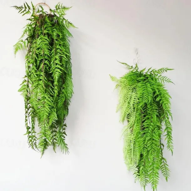 Green Plant Persian Leaf Wall Hanging Wedding Bar Restaurant Wall Decoration Materials Simulation Hanging Plants,Fake Flowers For Wedding Arch Garden Wall Home Party Decoration