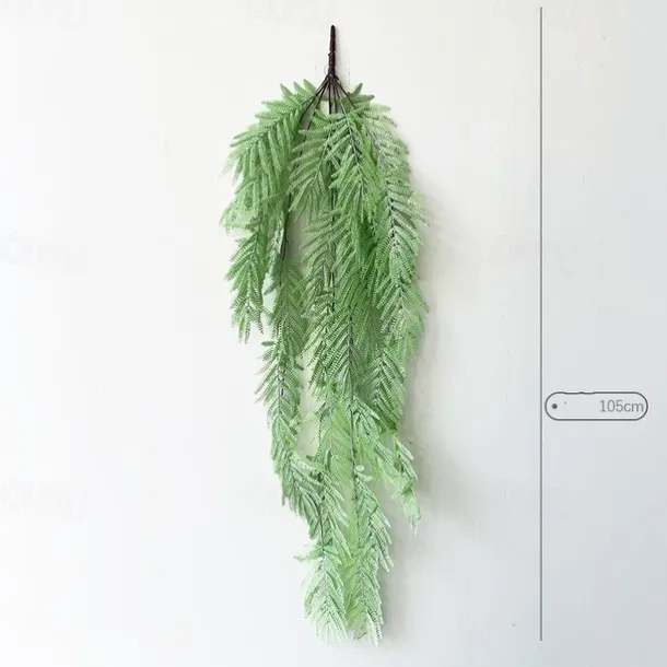 Green Plant Persian Leaf Wall Hanging Wedding Bar Restaurant Wall Decoration Materials Simulation Hanging Plants,Fake Flowers For Wedding Arch Garden Wall Home Party Decoration