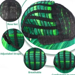 Green Wig with Bangs Long Wavy Green Wigs for Women Heat Resistant Wavy Wig for Daily Party Use St.Patrick's Day Wigs Halloween Wigs