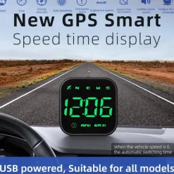 G4S HUD GPS Head Up Display LED Auto Speedometer Electronics Digital Alarm Reminder GPS HUD Car Accessories for All Cars