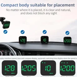 G4S HUD GPS Head Up Display LED Auto Speedometer Electronics Digital Alarm Reminder GPS HUD Car Accessories for All Cars