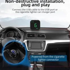 G4S HUD GPS Head Up Display LED Auto Speedometer Electronics Digital Alarm Reminder GPS HUD Car Accessories for All Cars