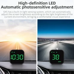 G4S HUD GPS Head Up Display LED Auto Speedometer Electronics Digital Alarm Reminder GPS HUD Car Accessories for All Cars