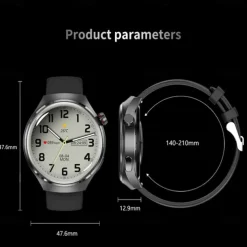 GT4 Pro Smart Watch 1.54“ AMOLED HD Screen Sport Bluetooth Call NFC Compass GPS Men Women Business Waterproof Smartwatch Activity Tracker Compatible with Android iOS