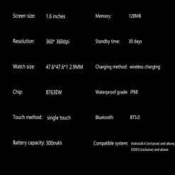 GT4 Pro Smart Watch 1.54“ AMOLED HD Screen Sport Bluetooth Call NFC Compass GPS Men Women Business Waterproof Smartwatch Activity Tracker Compatible with Android iOS