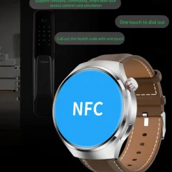 GT4 Pro Smart Watch 1.54“ AMOLED HD Screen Sport Bluetooth Call NFC Compass GPS Men Women Business Waterproof Smartwatch Activity Tracker Compatible with Android iOS