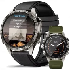 GT45 Smart Watch Men Bluetooth Call Outdoor Sports Voice Assistant Compass Health Monitoring Fitness Tracker Smartwatch