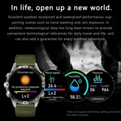 GT45 Smart Watch Men Bluetooth Call Outdoor Sports Voice Assistant Compass Health Monitoring Fitness Tracker Smartwatch