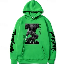 Guts Hoodie Print Front Pocket Graphic For Couple's Men's Women's Adults' Hot Stamping