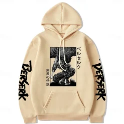 Guts Hoodie Print Front Pocket Graphic For Couple's Men's Women's Adults' Hot Stamping