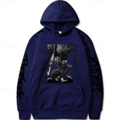 Guts Hoodie Print Front Pocket Graphic For Couple's Men's Women's Adults' Hot Stamping