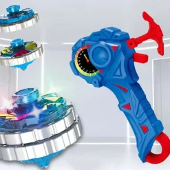 Gyro Toys Exploding Spinning Alloy Light Emitting Combat Gyro Spinning Ejection Versus Launch