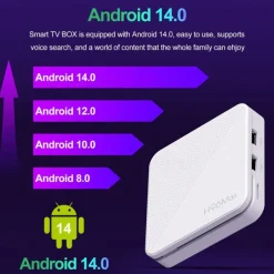 H96 Max H313 Android 14 4K Smart TV Box HD Original Cheapest Android 14 ATV Version Bluetooth Voice Remote WIFI 6 60fps Set Top Box