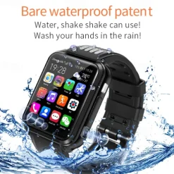 H1 Smart Watch 1.54 inch Smartwatch Fitness Running Watch Bluetooth 4G Pedometer Alarm Clock Calendar Compatible with Android iOS Kid's Women GPS with Camera IP 67 31mm Watch Case