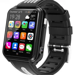 H1 Smart Watch 1.54 inch Smartwatch Fitness Running Watch Bluetooth 4G Pedometer Alarm Clock Calendar Compatible with Android iOS Kid's Women GPS with Camera IP 67 31mm Watch Case