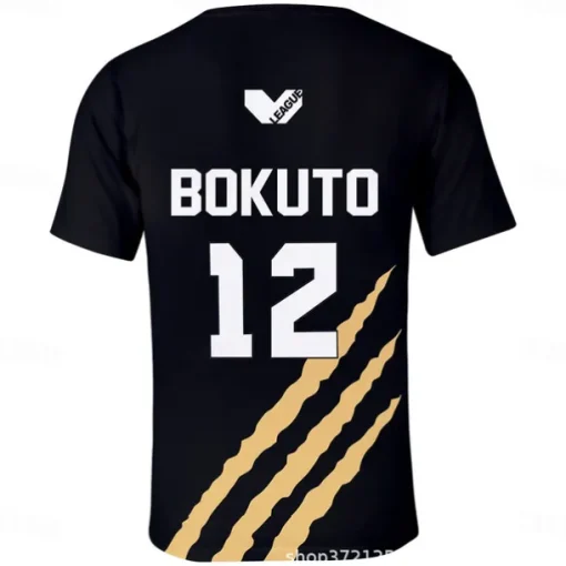 Haikyuu T-shirt Cartoon Back To School Print Harajuku Graphic Kawaii For Couple's Men's Women's Adults' Masquerade Back To School 3D Print Casual Daily Activewear