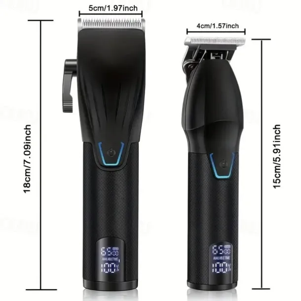Hair Clipper And Hair Trimmer Kit Professional Hair Clippers For Men Cordless Barber Clippers Machine Rechargeable Outliner Trimmer Mens Beard Trimmer Electric Hair Cutting Grooming Kit