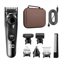Hair Clipper And Hair Trimmer Kit Professional Hair Clippers For Men Cordless Barber Clippers Machine Rechargeable Outliner Trimmer Mens Beard Trimmer Electric Hair Cutting Grooming Kit