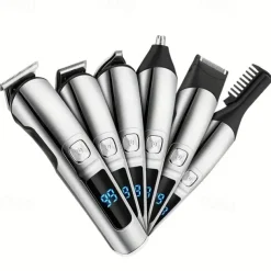 Hair Clipper Waterproof Beard Trimmer for Men - Includes Nose Hair Trimmer Body Shaver and Grooming Kit - Perfect Gift for Father's Day