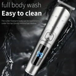 Hair Clipper Waterproof Beard Trimmer for Men - Includes Nose Hair Trimmer Body Shaver and Grooming Kit - Perfect Gift for Father's Day