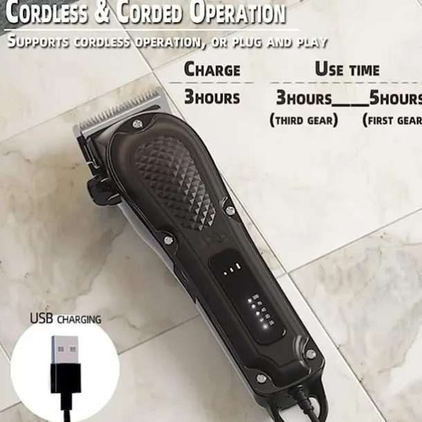 Hair Clippers for Men Hair Trimmer for Men Cordless Hair Clipper Beard Trimmer Barber Zero Gapped Hair Clippers with for Men Women Kids Clippers for Hair Cutting