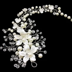 Hair Combs Flowers Headdress Alloy Wedding Party / Evening Wedding Bridal With Imitation Pearl Flower Headpiece Headwear